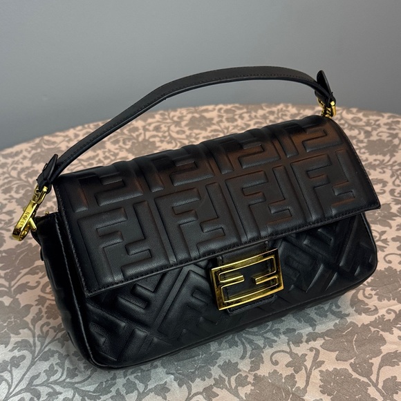 Fendi Black Mini Bag with Gold Hardware - Picture 1 of 16
